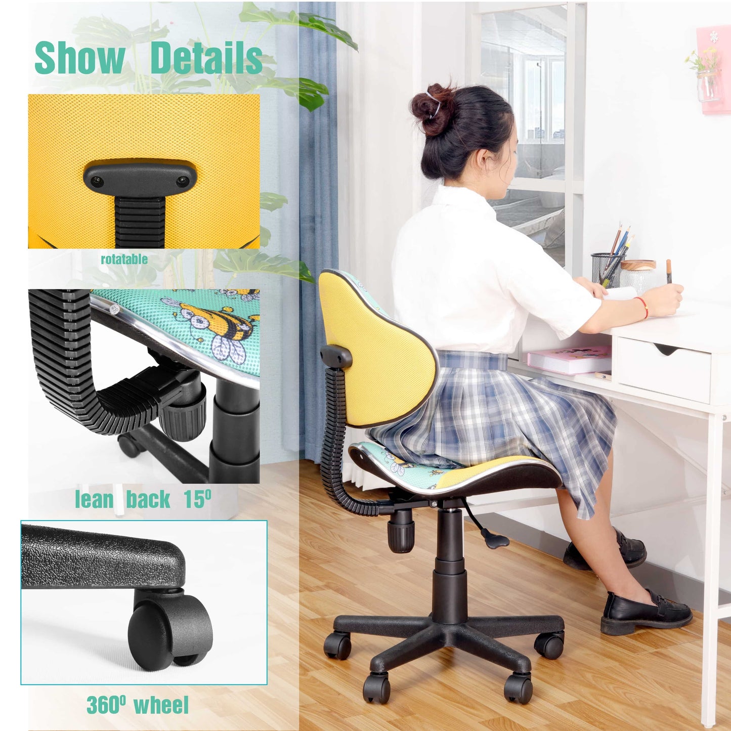 JJS-Home-Office-Low-Back-Computer-Mesh-Chair
