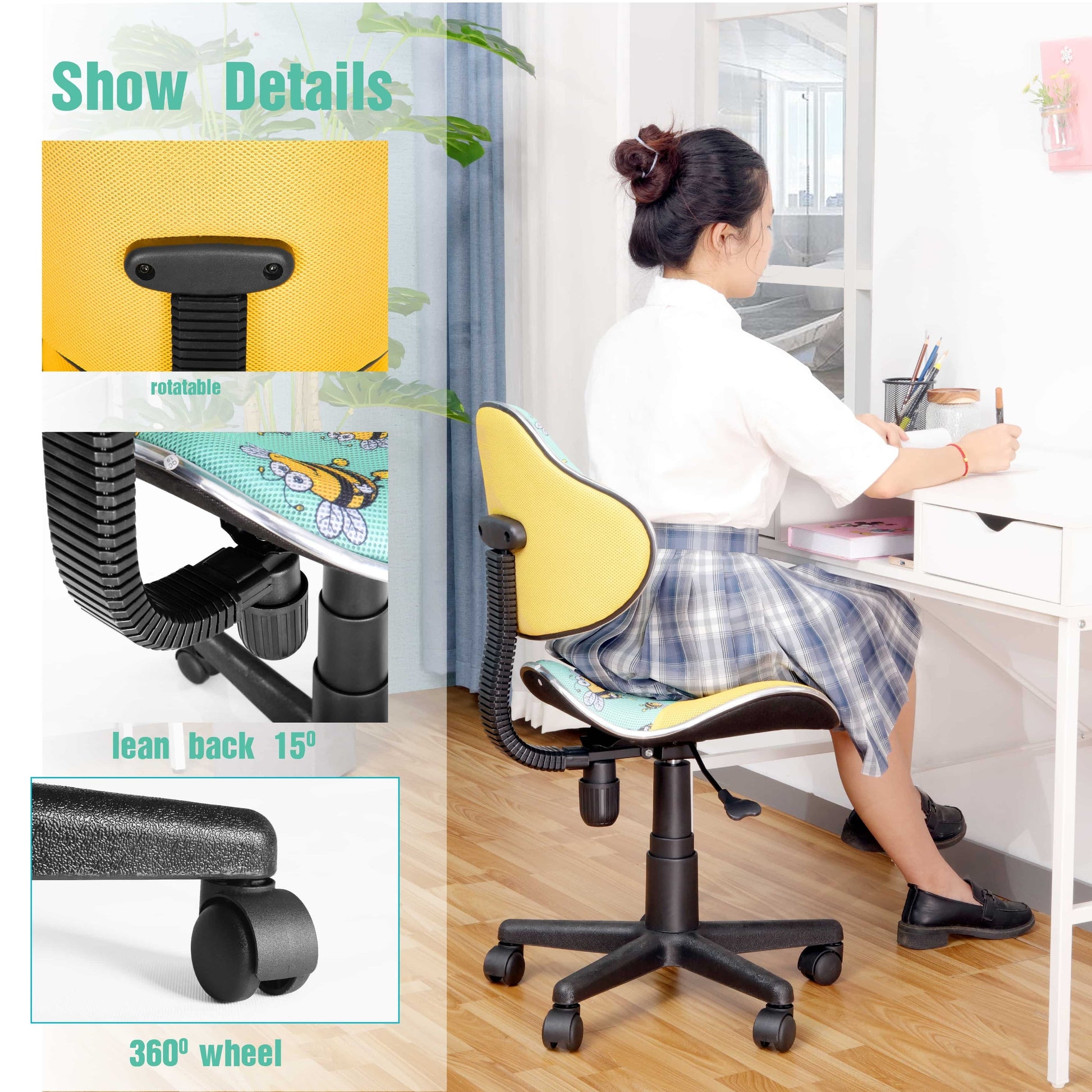 JJS-Home-Office-Low-Back-Computer-Mesh-Chair